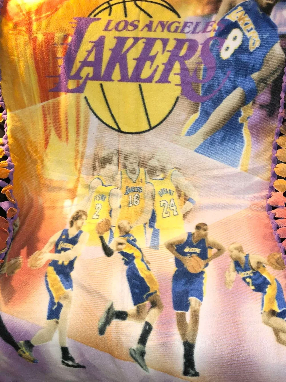 Purple & Gold Fleece Throw Blanket - Official Team Design